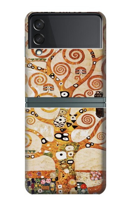 S2723 L'arbre de vie Gustav Klimt Etui Coque Housse pour Samsung Galaxy Z Flip 3 5G