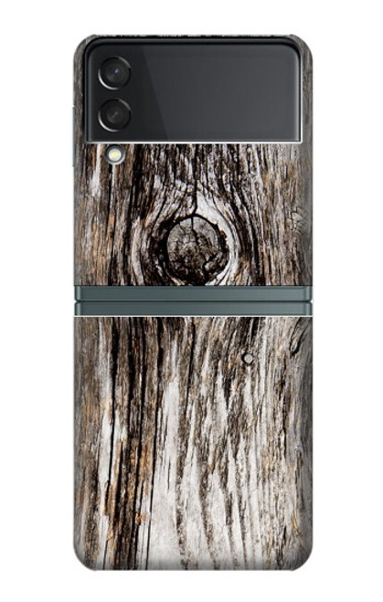 S2844 Vieux bois d'écorce graphique Etui Coque Housse pour Samsung Galaxy Z Flip 3 5G