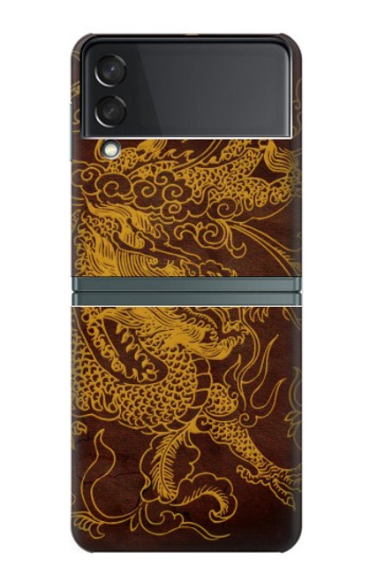 S2911 Dragon chinois Etui Coque Housse pour Samsung Galaxy Z Flip 3 5G