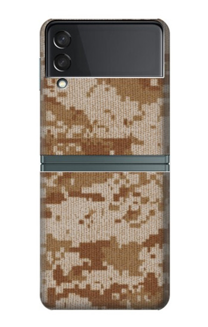 S2939 Camo camouflage numérique Désert Etui Coque Housse pour Samsung Galaxy Z Flip 3 5G