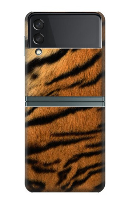 S2962 Tigre Stripes imprimé graphique Etui Coque Housse pour Samsung Galaxy Z Flip 3 5G