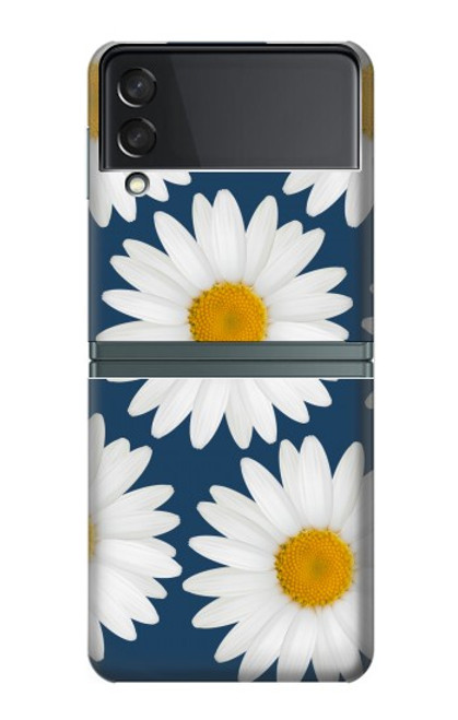 S3009 Daisy bleu Etui Coque Housse pour Samsung Galaxy Z Flip 3 5G