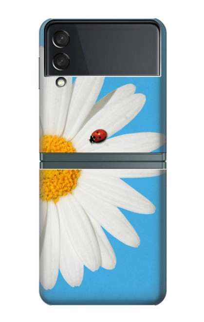 S3043 Coccinelle Daisy millésimé Etui Coque Housse pour Samsung Galaxy Z Flip 3 5G