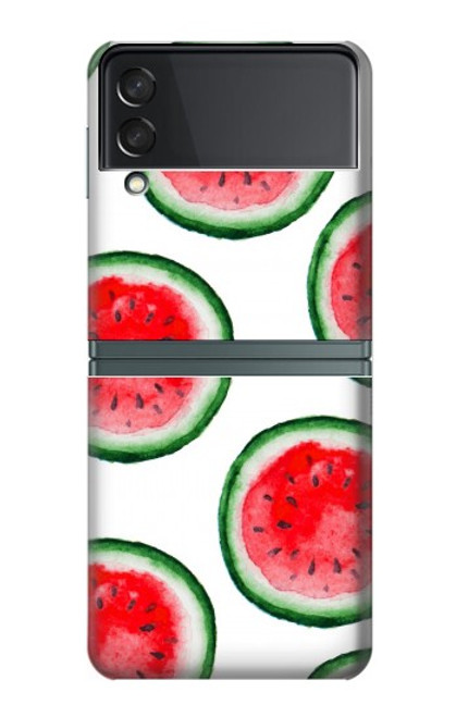 S3236 Motif melon d'eau Etui Coque Housse pour Samsung Galaxy Z Flip 3 5G