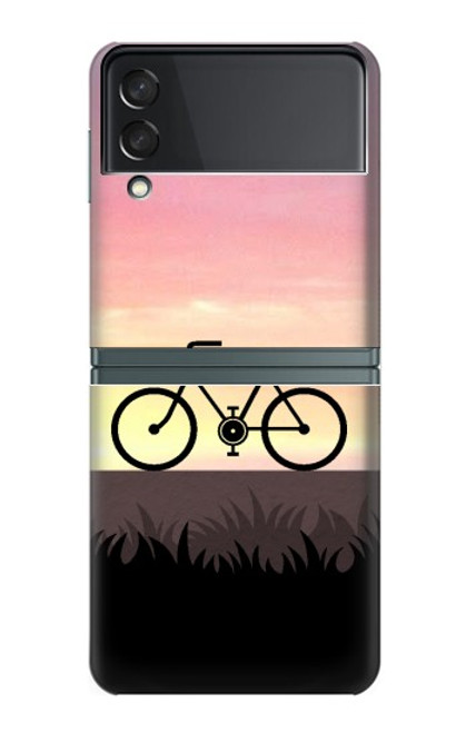 S3252 vélo Coucher de soleil Etui Coque Housse pour Samsung Galaxy Z Flip 3 5G