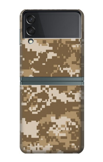 S3294 Armée Tan Coyote Camo Désert Camouflage Etui Coque Housse pour Samsung Galaxy Z Flip 3 5G