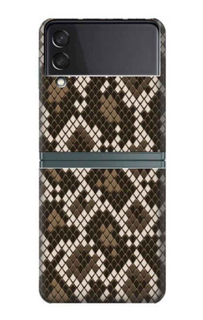 S3389 Seamless Serpent Motif graphique Peau Etui Coque Housse pour Samsung Galaxy Z Flip 3 5G