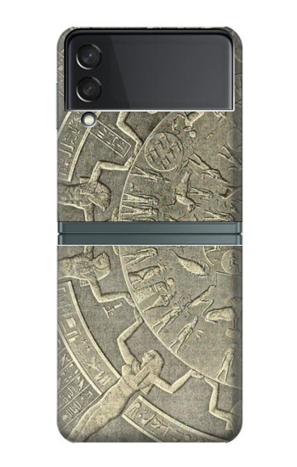 S3396 Dendérah Zodiaque Egypte ancienne Etui Coque Housse pour Samsung Galaxy Z Flip 3 5G