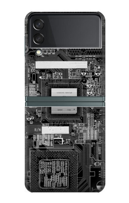 S3434 Punaise Circuit Board graphique Etui Coque Housse pour Samsung Galaxy Z Flip 3 5G