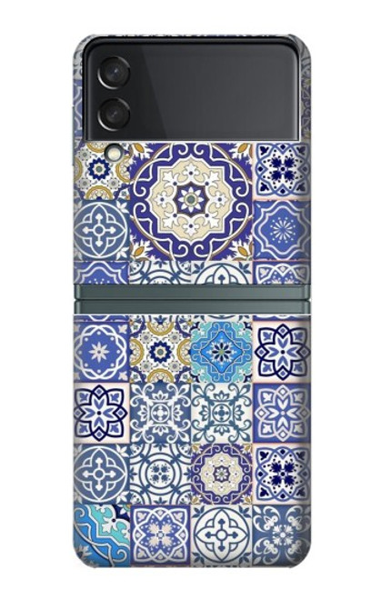 S3537 Motif marocain Mosaïque Etui Coque Housse pour Samsung Galaxy Z Flip 3 5G