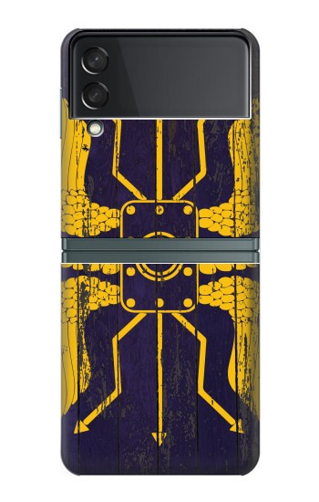 S3546 Roman Bouclier Bleu Etui Coque Housse pour Samsung Galaxy Z Flip 3 5G