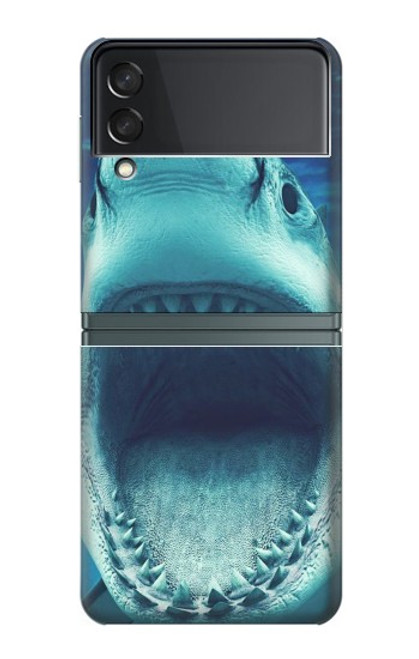 S3548 Requin-tigre Etui Coque Housse pour Samsung Galaxy Z Flip 3 5G