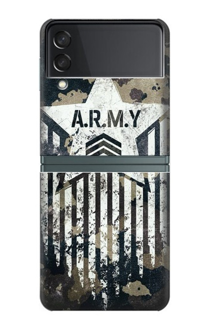 S3666 Camouflage de l'armée Etui Coque Housse pour Samsung Galaxy Z Flip 3 5G