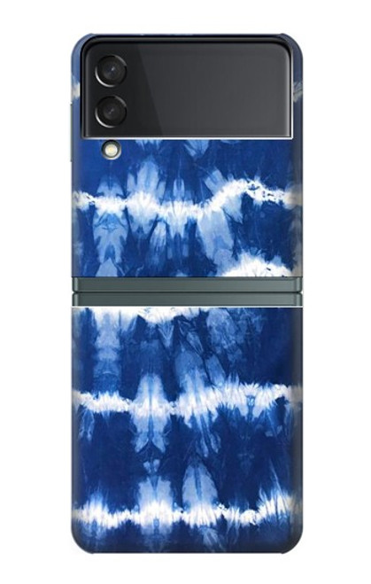 S3671 Tie Dye bleu Etui Coque Housse pour Samsung Galaxy Z Flip 3 5G