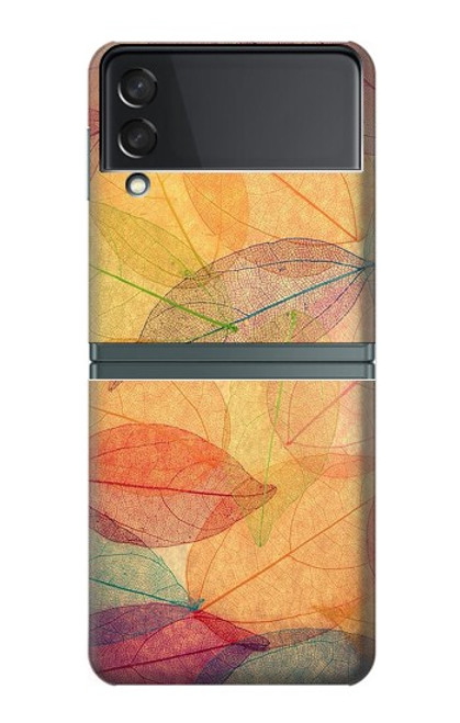 S3686 Automne Feuille Automne Etui Coque Housse pour Samsung Galaxy Z Flip 3 5G