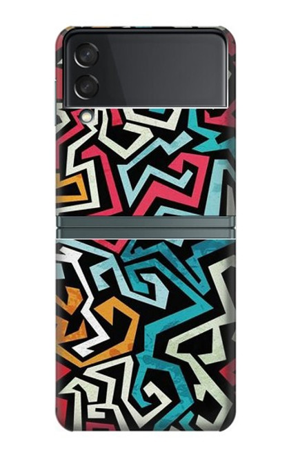 S3712 Motif Pop Art Etui Coque Housse pour Samsung Galaxy Z Flip 3 5G