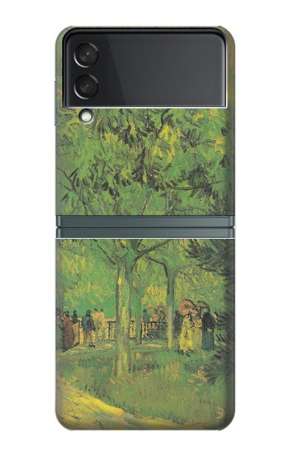 S3748 Van Gogh une ruelle dans un jardin public Etui Coque Housse pour Samsung Galaxy Z Flip 3 5G