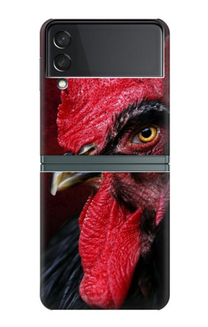 S3797 Poulet Coq Etui Coque Housse pour Samsung Galaxy Z Flip 3 5G