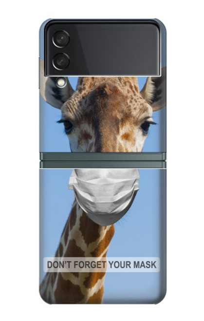 S3806 Drôle de girafe Etui Coque Housse pour Samsung Galaxy Z Flip 3 5G