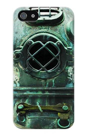 S2632 Antique Vintage Deep Sea Diver Helmet Etui Coque Housse pour iPhone 5 5S SE