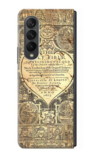 S0330 Bible Etui Coque Housse pour Samsung Galaxy Z Fold 3 5G