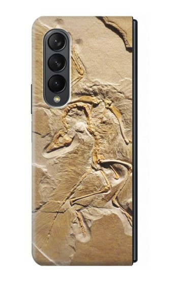 S0380 Fossile de dinosaure Etui Coque Housse pour Samsung Galaxy Z Fold 3 5G