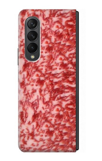 S0626 boeuf Kobe Etui Coque Housse pour Samsung Galaxy Z Fold 3 5G