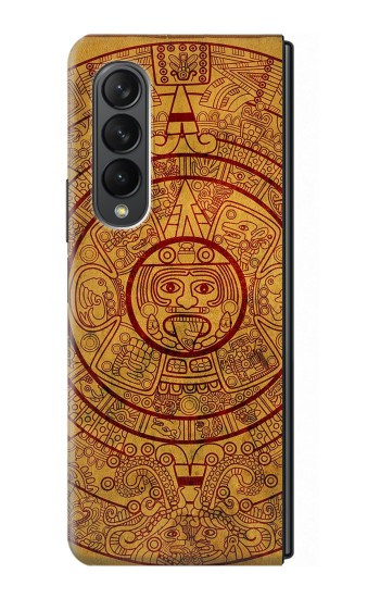 S0692 Calendrier maya Etui Coque Housse pour Samsung Galaxy Z Fold 3 5G