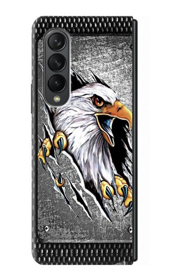 S0855 Aigle Métal Etui Coque Housse pour Samsung Galaxy Z Fold 3 5G