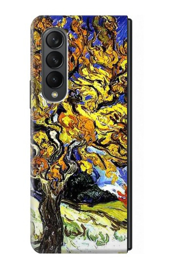 S0902 Mûrier Van Gogh Etui Coque Housse pour Samsung Galaxy Z Fold 3 5G