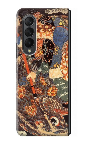 S0914 Ronin Miyamoto Musashi Etui Coque Housse pour Samsung Galaxy Z Fold 3 5G