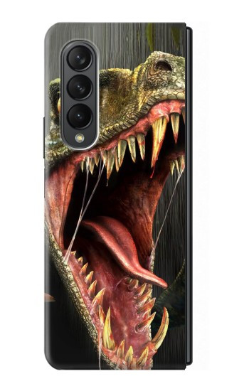 S0923 Dinosaur T-Rex Etui Coque Housse pour Samsung Galaxy Z Fold 3 5G