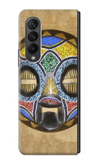 S0965 Masque africain Baluba Etui Coque Housse pour Samsung Galaxy Z Fold 3 5G
