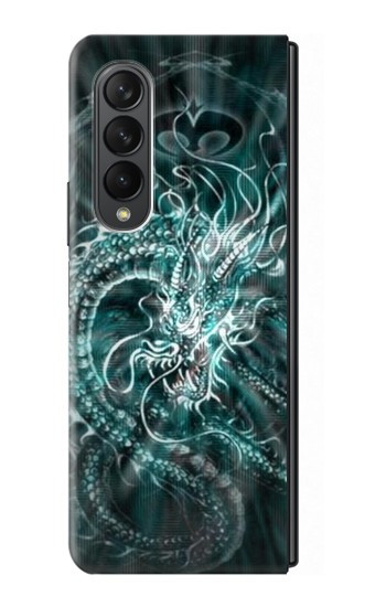 S1006 Numérique dragon chinois Etui Coque Housse pour Samsung Galaxy Z Fold 3 5G