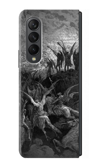 S1026 Gustave Doré Paradis perdu Etui Coque Housse pour Samsung Galaxy Z Fold 3 5G
