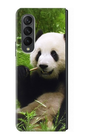 S1073 Panda Prenez plaisir à manger Etui Coque Housse pour Samsung Galaxy Z Fold 3 5G