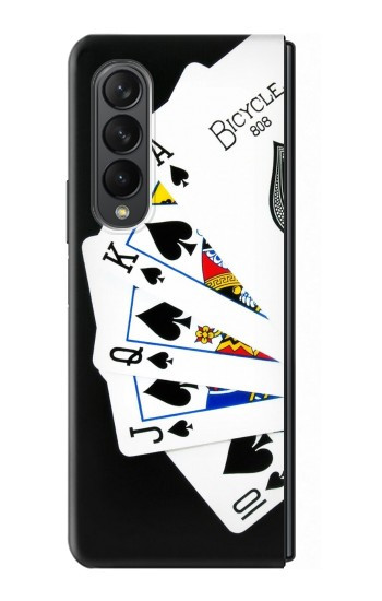 S1078 Poker Royal Flush droite Etui Coque Housse pour Samsung Galaxy Z Fold 3 5G
