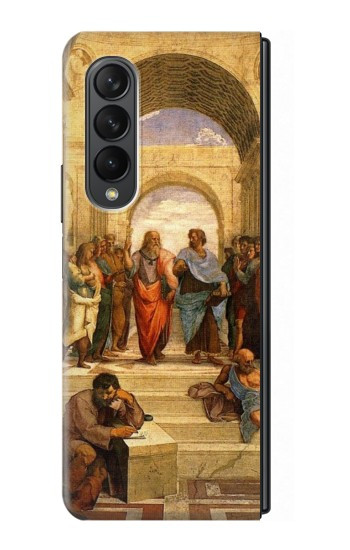 S1086 Ecole d'Athènes de Raphaël Etui Coque Housse pour Samsung Galaxy Z Fold 3 5G