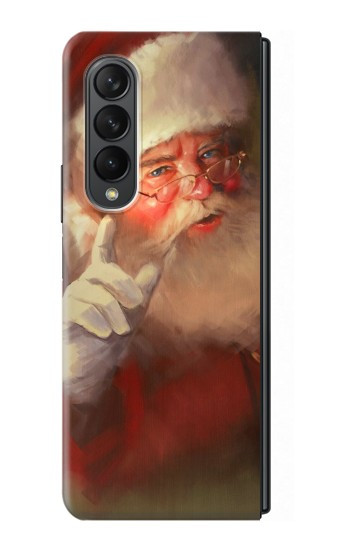 S1144 Noël Père Noël Etui Coque Housse pour Samsung Galaxy Z Fold 3 5G