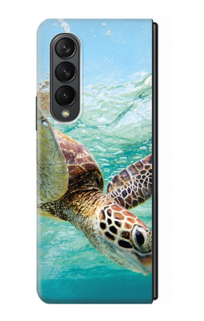 S1377 Océan tortue de mer Etui Coque Housse pour Samsung Galaxy Z Fold 3 5G