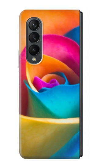 S1671 Arc en ciel coloré Rose Etui Coque Housse pour Samsung Galaxy Z Fold 3 5G