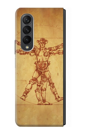 S1682 steampunk Frankenstein Etui Coque Housse pour Samsung Galaxy Z Fold 3 5G