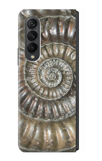 S1788 ammonite Fossile Etui Coque Housse pour Samsung Galaxy Z Fold 3 5G