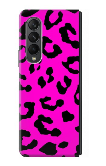 S1850 Motif rose Léopard Etui Coque Housse pour Samsung Galaxy Z Fold 3 5G