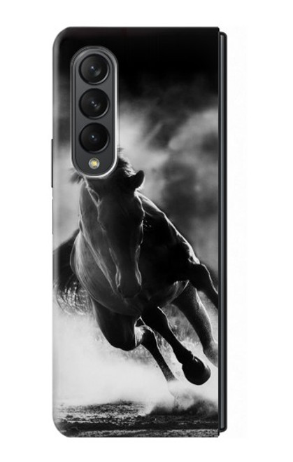 S1860 Cheval courant Etui Coque Housse pour Samsung Galaxy Z Fold 3 5G