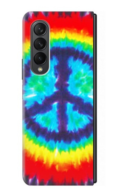 S1870 Tie Dye Paix Etui Coque Housse pour Samsung Galaxy Z Fold 3 5G