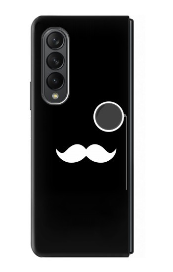 S1946 Sir Mustache Minimalisme Etui Coque Housse pour Samsung Galaxy Z Fold 3 5G
