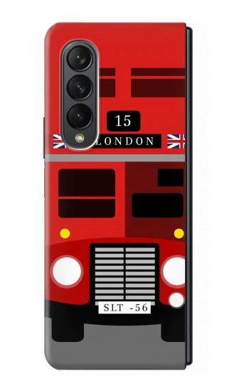 S2058 Angleterre britannique Bus Etui Coque Housse pour Samsung Galaxy Z Fold 3 5G