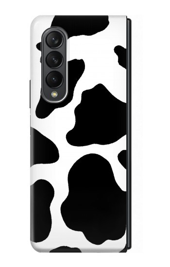 S2096 Motif de vache transparente Etui Coque Housse pour Samsung Galaxy Z Fold 3 5G