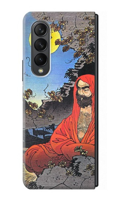 S2234 Maître Zen Bodhidharma Yoshitoshi Etui Coque Housse pour Samsung Galaxy Z Fold 3 5G